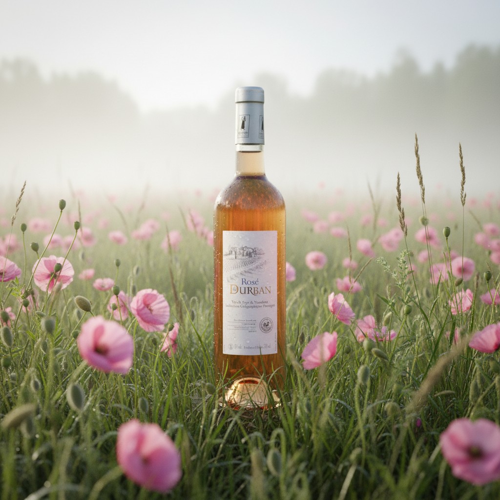 Mise en scène bouteille rosé ambiance 3