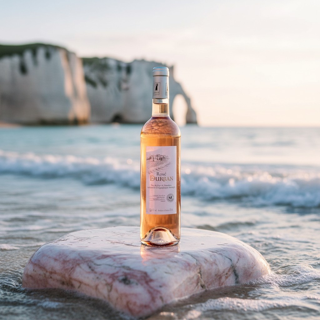 Mise en scène bouteille rosé ambiance 4