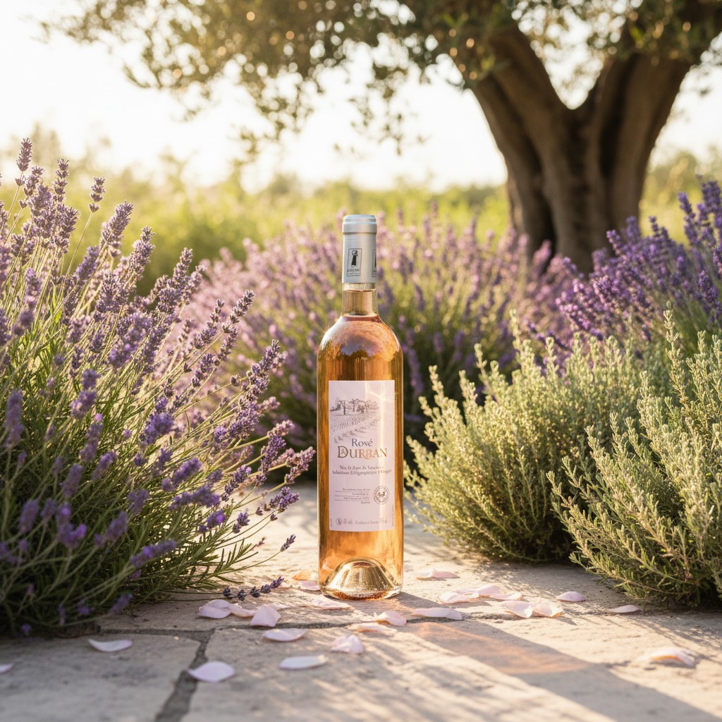 Mise en scène bouteille rosé ambiance 7